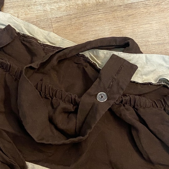 Beige and brown summer maternity shirt - Picture 5 of 5